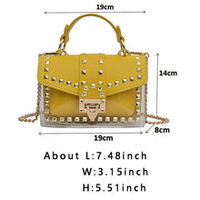 Load image into Gallery viewer, Clear Transparent PVC Designer Bags