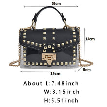 Load image into Gallery viewer, Clear Transparent PVC Designer Bags