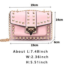 Load image into Gallery viewer, Clear Transparent PVC Designer Bags