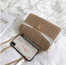 Load image into Gallery viewer, Casual Chains Straw Beach Bags